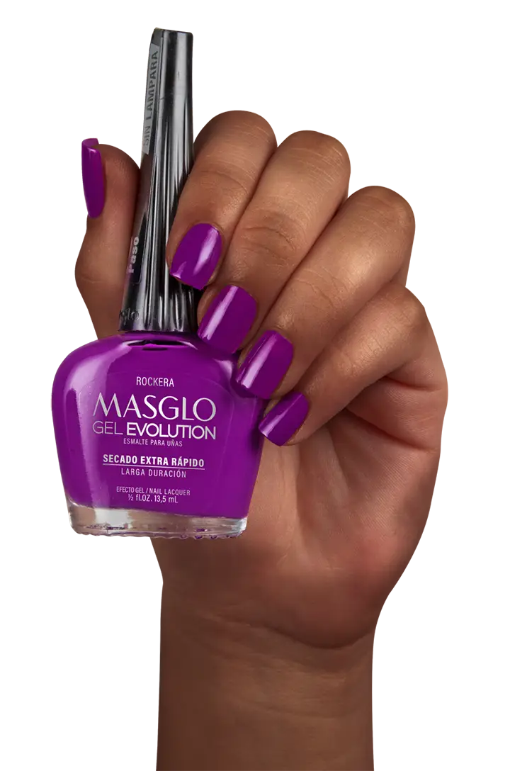 ROCKERA - ESMALTE GEL EVOLUTION EFECTO GEL MASGLO 13,5 ML CREMOSO - GAMA MORADO