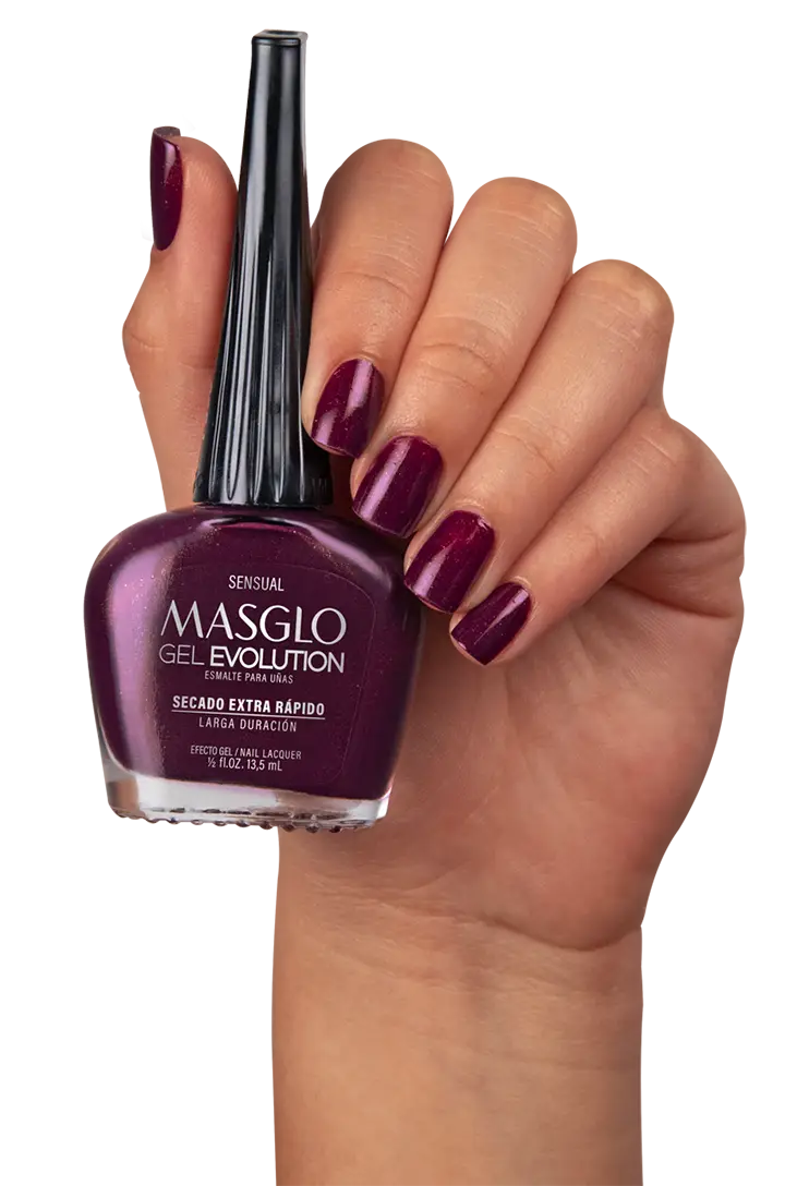 SENSUAL - ESMALTE GEL EVOLUTION EFECTO GEL MASGLO 13,5 ML PERLADO - GAMA MORADO