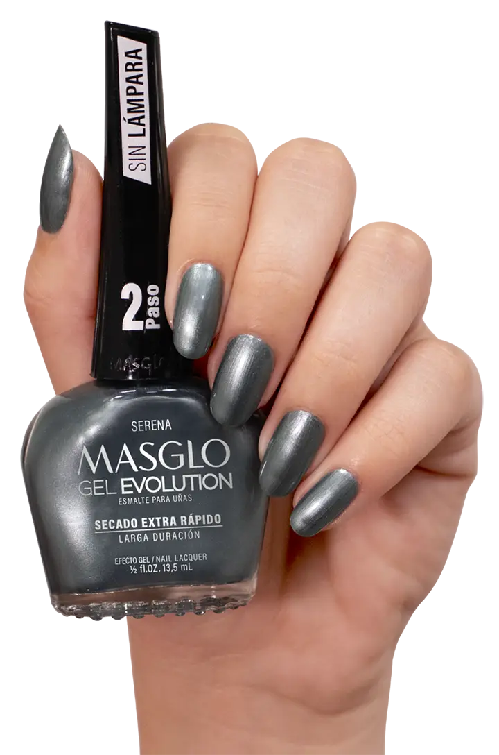 SERENA- ESMALTE GEL EVOLUTION EFECTO GEL  MASGLO 13,5 ML METALIZADO - GAMA VERDE