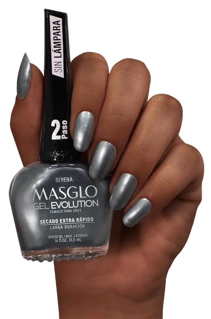 SERENA- ESMALTE GEL EVOLUTION EFECTO GEL  MASGLO 13,5 ML METALIZADO - GAMA VERDE