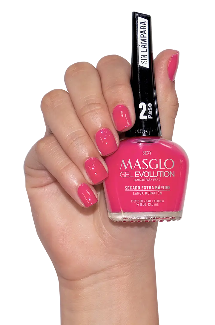 SEXY - ESMALTE GEL EVOLUTION EFECTO GEL MASGLO 13,5 ML CREMOSO - GAMA ROJO