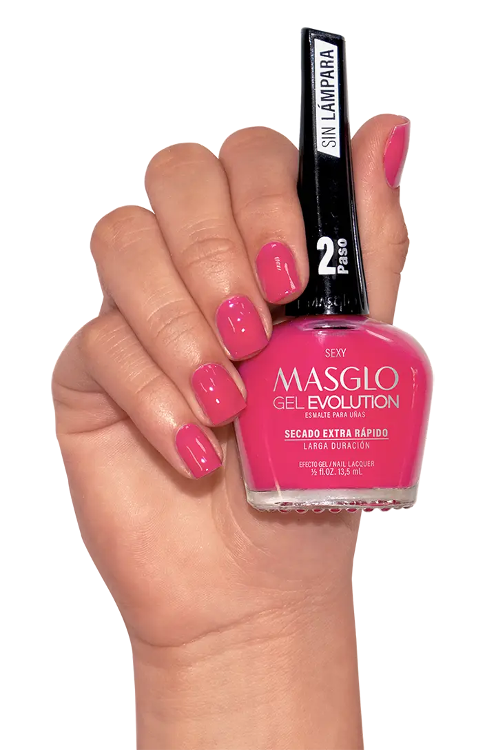 SEXY - ESMALTE GEL EVOLUTION EFECTO GEL MASGLO 13,5 ML CREMOSO - GAMA ROJO