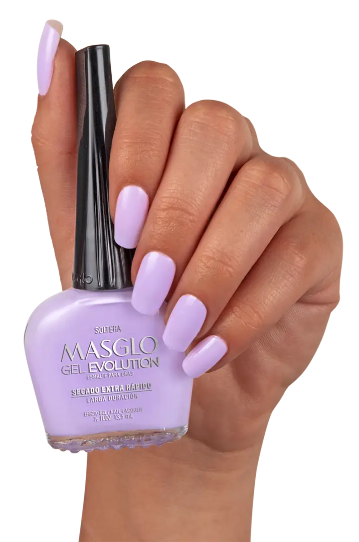 SOLTERA - ESMALTE GEL EVOLUTION EFECTO GEL MASGLO 13,5 ML CREMOSO GAMA - MORADO