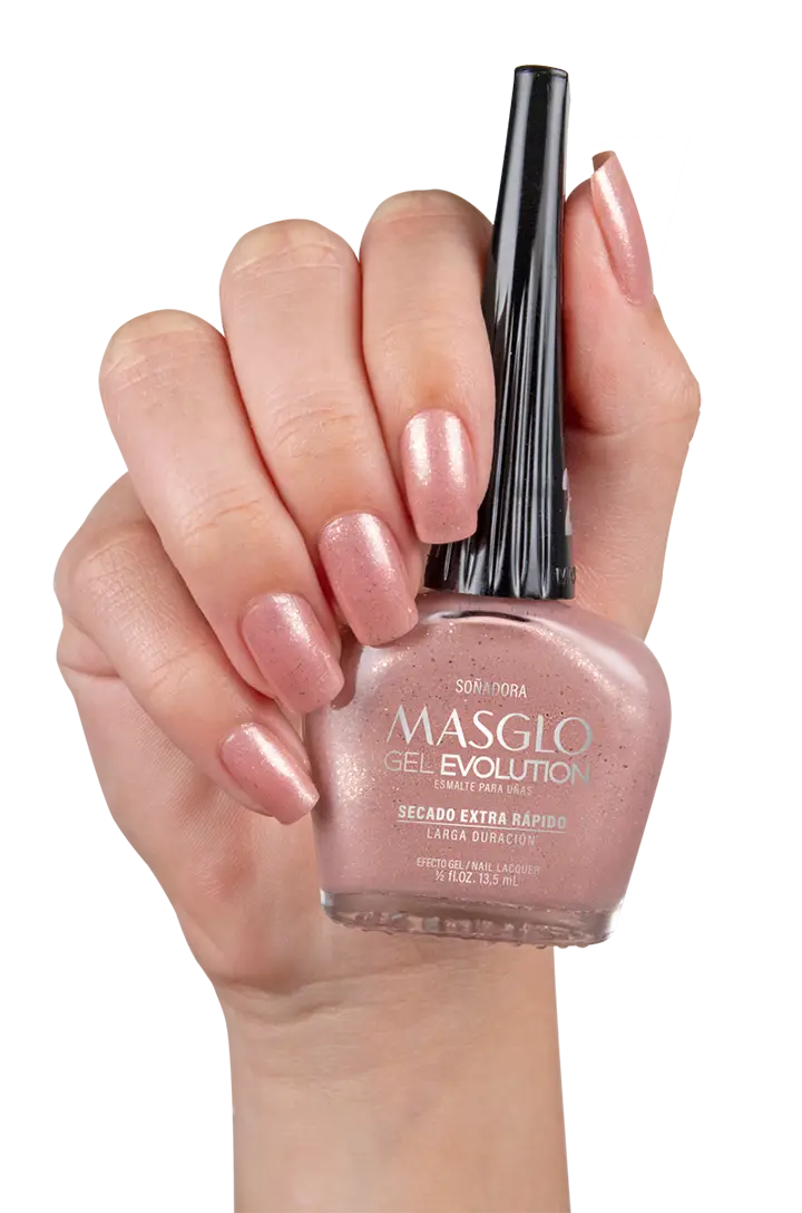 SOÑADORA - ESMALTE GEL EVOLUTION EFECTO GEL MASGLO 13,5 ML PERLADO - GAMA ROSADO