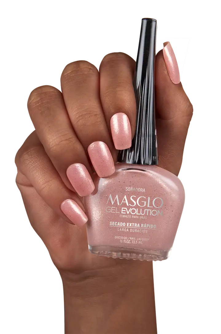 SOÑADORA - ESMALTE GEL EVOLUTION EFECTO GEL MASGLO 13,5 ML PERLADO - GAMA ROSADO