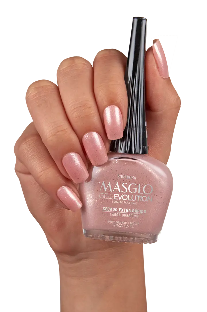 SOÑADORA - ESMALTE GEL EVOLUTION EFECTO GEL MASGLO 13,5 ML PERLADO - GAMA ROSADO