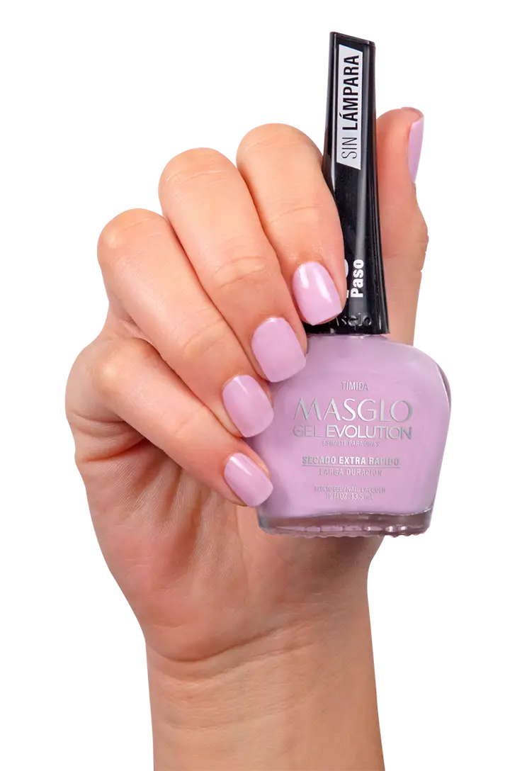 TIMIDA - ESMALTE GEL EVOLUTION EFECTO GEL MASGLO 13,5 ML CREMOSO - GAMA MORADO