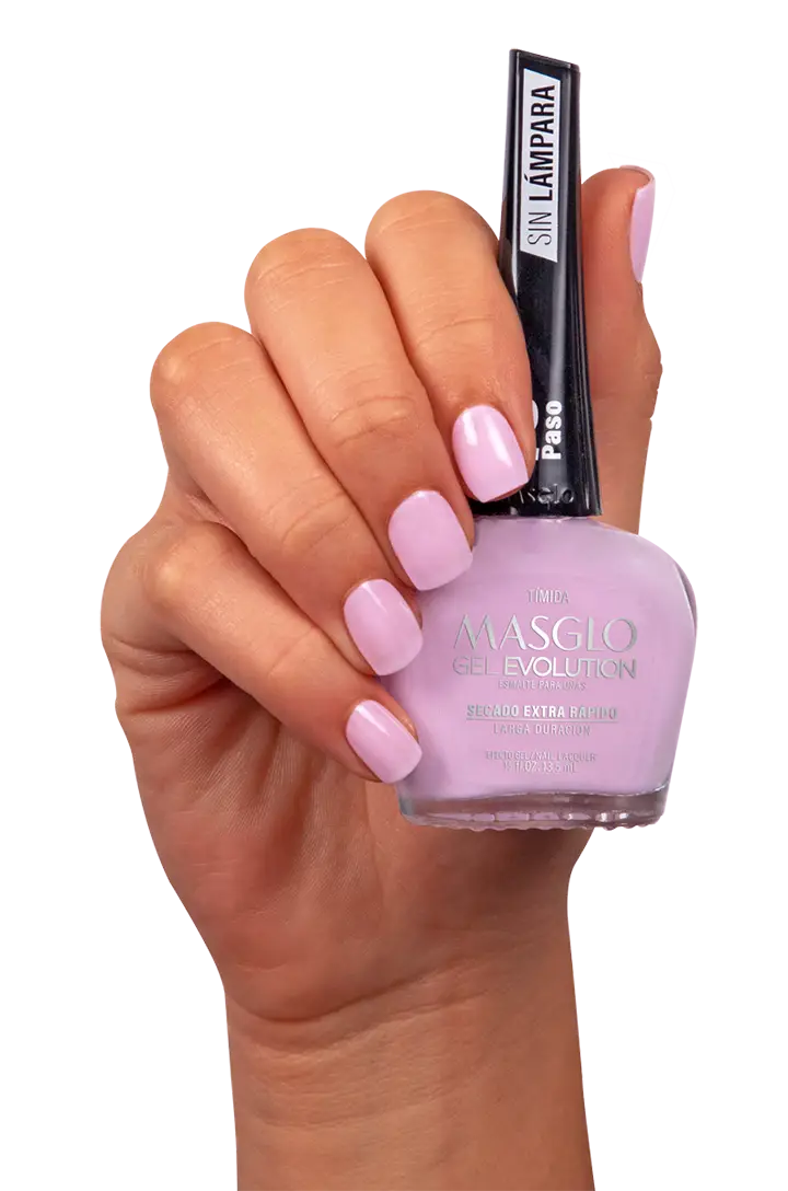 TIMIDA - ESMALTE GEL EVOLUTION EFECTO GEL MASGLO 13,5 ML CREMOSO - GAMA MORADO