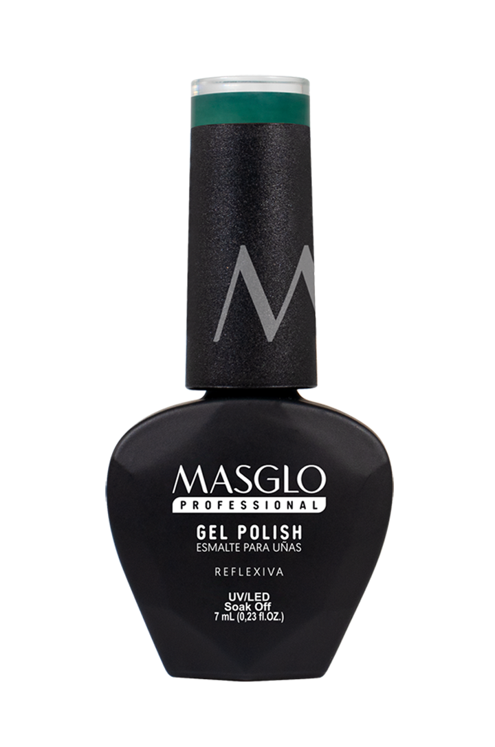 REFLEXIVA - ESMALTE SEMIPERMANENTE MASGLO PROFESSIONAL GEL POLISH 7 ML CREMOSO - GAMA VERDE